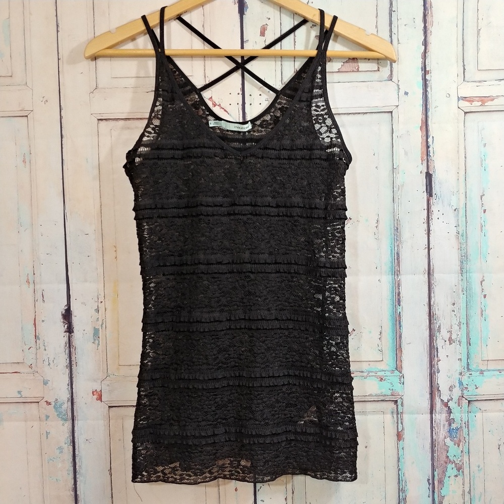 ➝ 2/$12 - Black Lacey Camisole